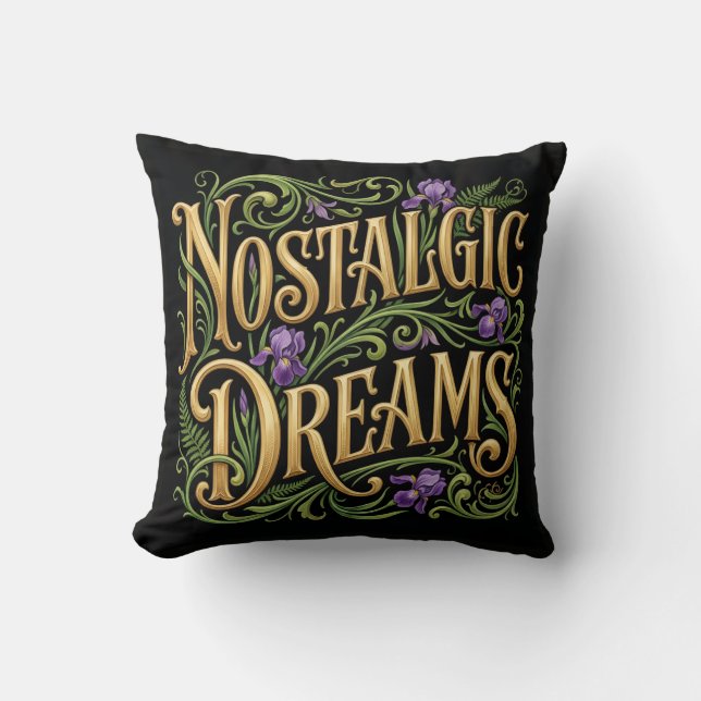 Coussin Rêves Nostalgiques  (Recto)