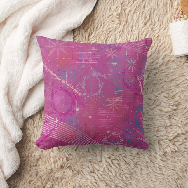 Coussin Rêves roses abstraits  (Couverture)