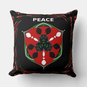 Coussin Revêtement blanc de la paix