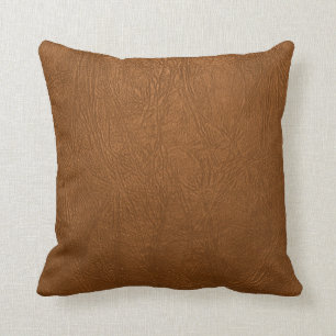 Coussin Revêtement Brown en cuir de vache