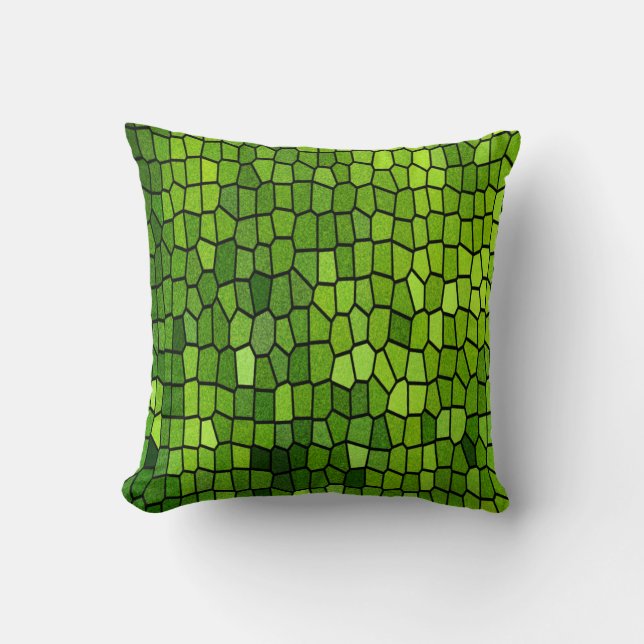 Coussin Revêtement de teint vert (Recto)