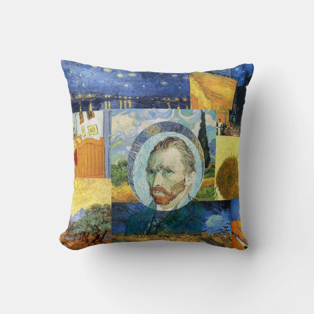 Coussin rêveur d'art de peintures de Van Gogh (Recto)