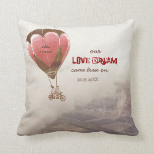 Coussin rêveur de cadeau d'amour