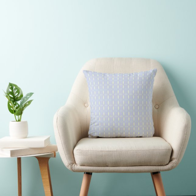 Coussin Rhémina – Soft Lavender Rhythm Decorative Cushion (Chaise)