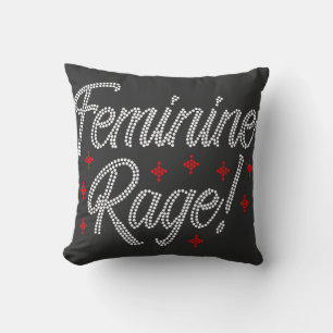 Coussin Rhinestone de la cage féminine