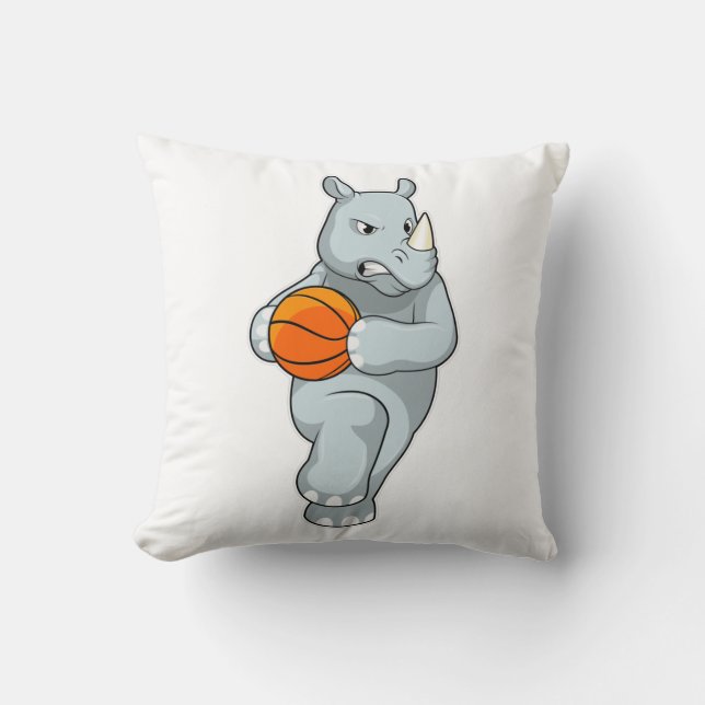 Coussin Rhino as Basketball (Recto)