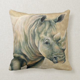 Coussin Rhinocéros blanc