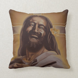 Coussin riant de Jésus de la lune de juin