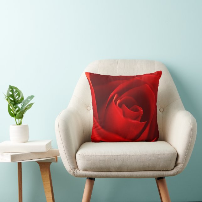 Coussin Rich Red Rose (Chaise)