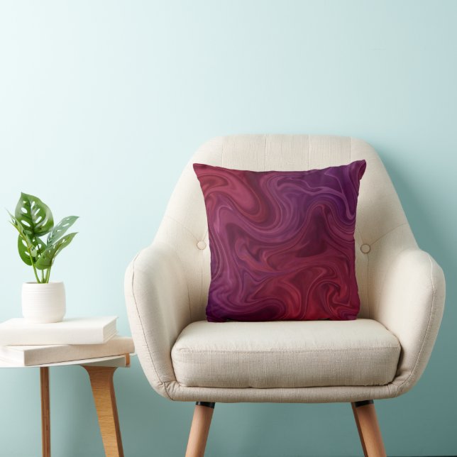 Coussin Riche Fleur de Vigne Bio Violet  (Chaise)