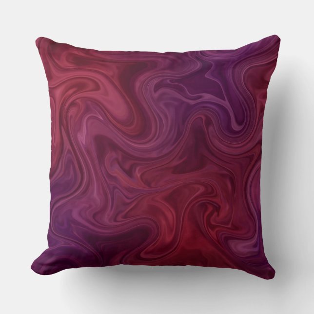 Coussin Riche Fleur de Vigne Bio Violet  (Recto)