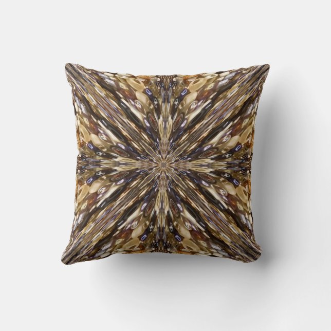 Coussin Richesse de motifs abstraits de perles de rocaille (Verso)