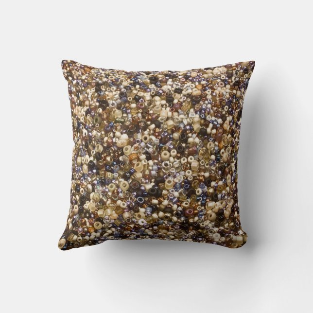 Coussin Richesse de perles de rocaille (Verso)