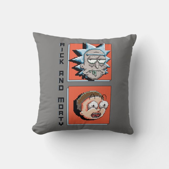 Coussin RICK ET MORTY™ | Graphique de panneau de pixels (Recto)