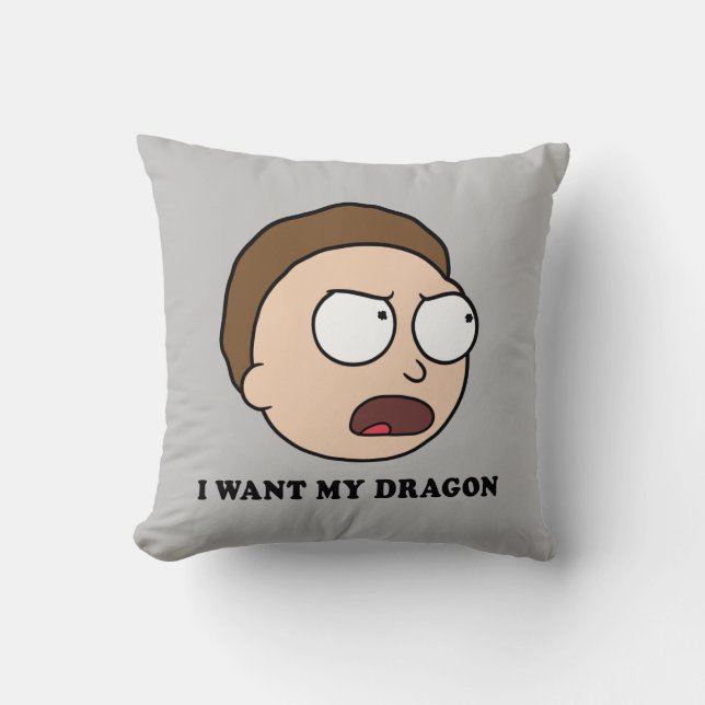 Coussin RICK ET MORTY™ | Je Veux Mon Dragon (Recto)