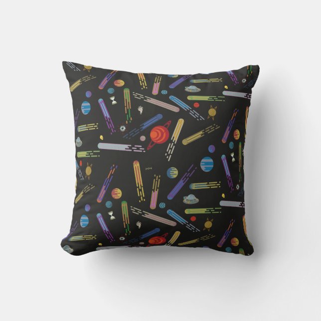 Coussin RICK ET MORTY™ | Motif de la comète spatiale (Recto)
