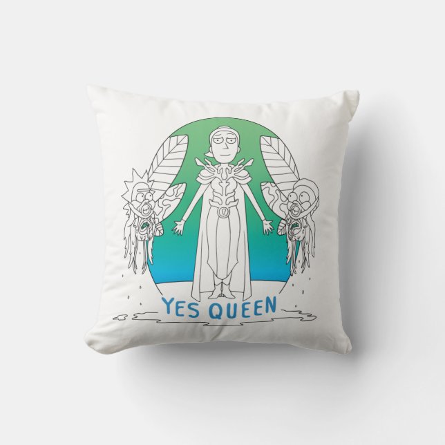 Coussin RICK ET MORTY™ | Oui Reine (Recto)