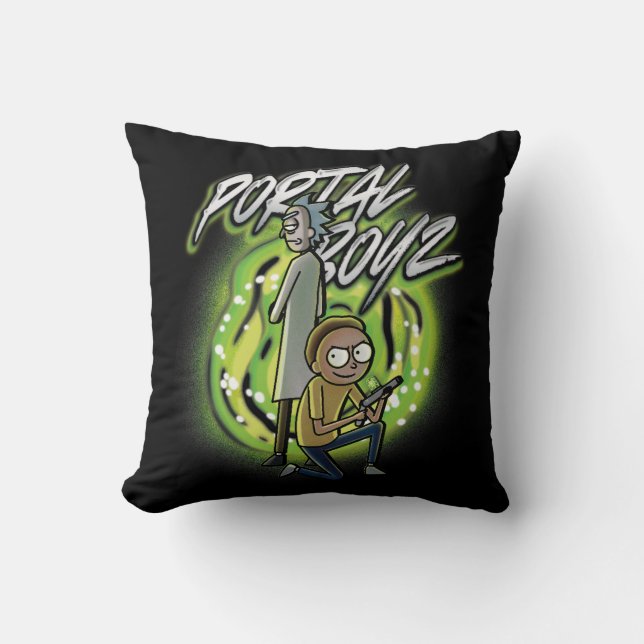 Coussin Rick et Morty - Portal Boyz (Recto)