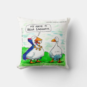 Coussin Rick London Drôle de Vampire Oie portant des Cloch