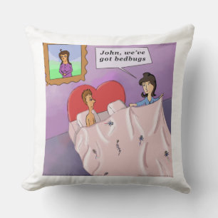 Coussin Rick London Drôles de Punaises de Lit Dessin Animé