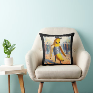 Coussin Rick London hilarante l'art de la banane avec du r