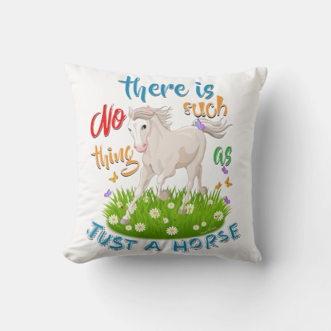 Coussin Rien de tel qu'un CHEVAL (Recto)