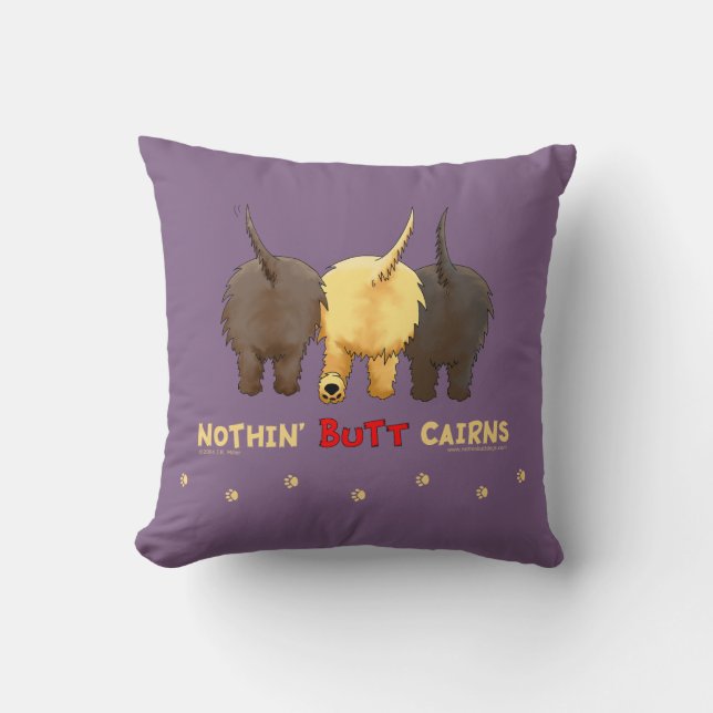 Coussin Rien n'aboutent des cairns (Recto)
