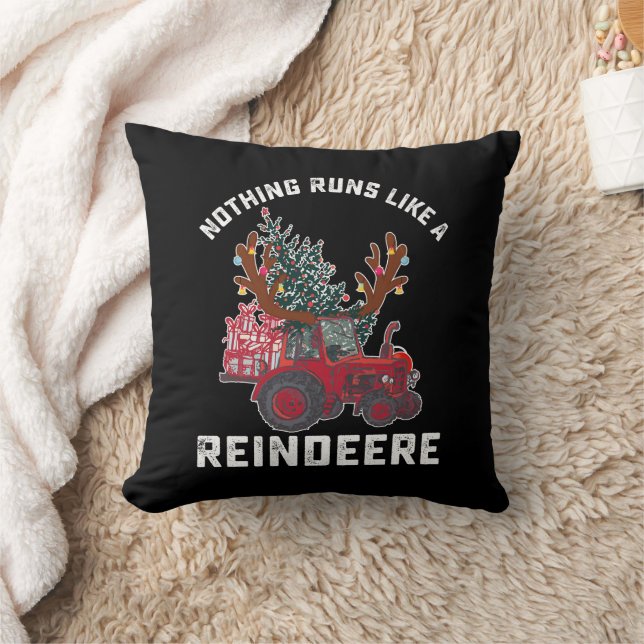 Coussin Rien ne fonctionne comme un tracteur de rennes Rei (Couverture)