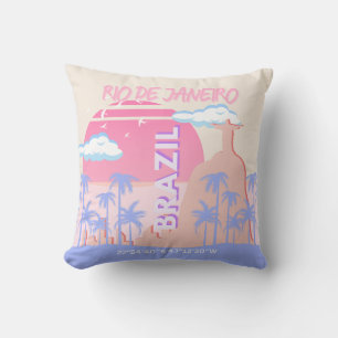Coussin Rio de Janeiro Brésil Travel Art