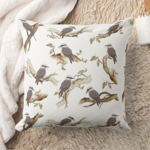 Coussin Rire Kookaburra Eucalyptus d'oiseaux australiens