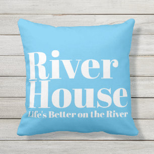 Coussin River House Décoratif Jeu d'oreiller extérieur - B