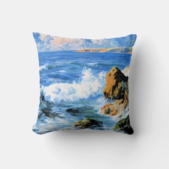Coussin Rives de San Diego, beaux-arts, (Recto)