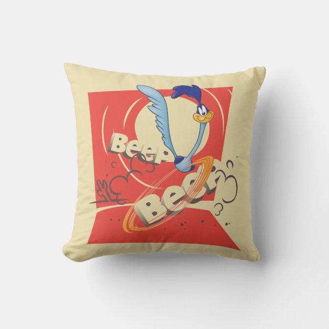 Coussin ROAD RUNNER™ BEEP BEEP!™ Graphique du coucher de s (Recto)