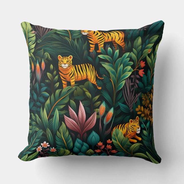 Coussin Roar & Explore Rainforest Botanical (Recto)