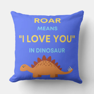 Coussin Roar Signifie Je T'Aime Carré Cushion