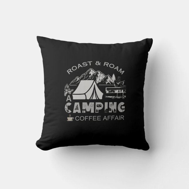 Coussin Roast & Roam-A Camping Coffee Affair Design (Recto)