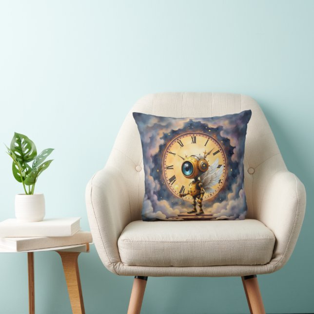 Coussin Robby le Gardien du Temps ailé – Série des Ailes d (Chaise)