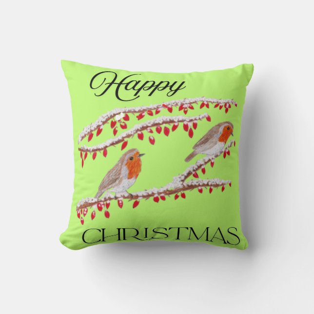 Coussin Robin Christmas (Recto)