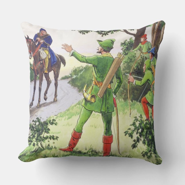 Coussin Robin des Bois, de 'Peeps into the Past', publié (Recto)
