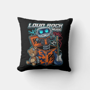 Coussin Robot de musique rock bruyant