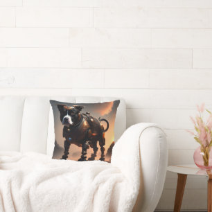 Coussin Robot Staffordshire Bull Terrier, Poussin