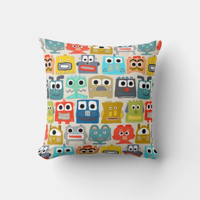 Coussin robots pour bébés d'été (Recto)