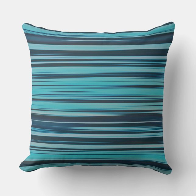 Coussin Robustes turquoise et bleu (Recto)