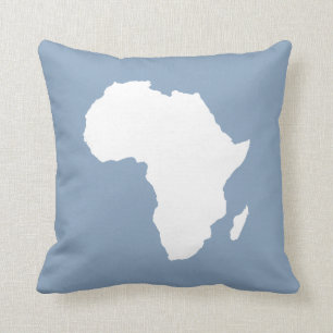 Coussin Roche Afrique audacieuse bleue
