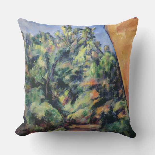 Coussin Roche rouge de Paul Cezanne |, c.1895 (huile sur (Recto)