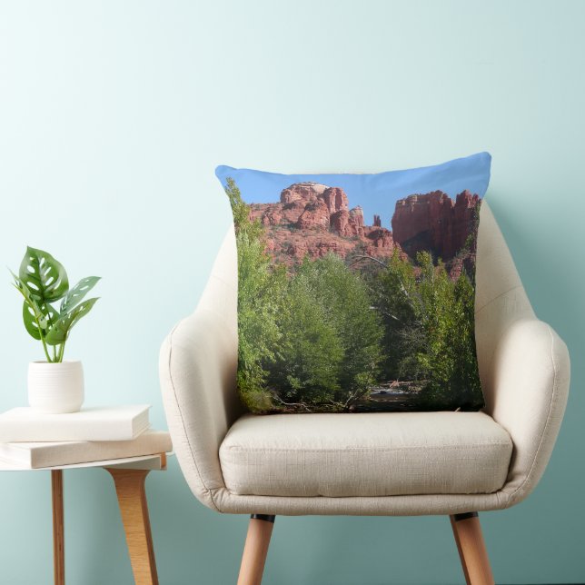 Coussin Rocher de la cathédrale et ruisseau à Sedona Arizo (Chaise)