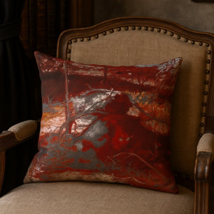 Coussin Rocher rouge et gris Autre Monde