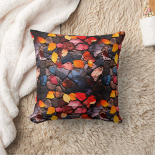 Coussin Rochers et Feuille