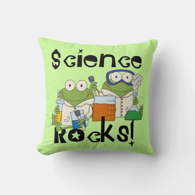 Coussin Roches de la Science de grenouilles (Recto)