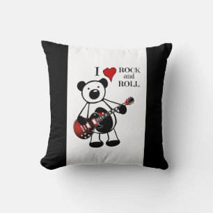 Coussin Rock and Roll Baby Rocker Kids Guitare Teddy Bear 